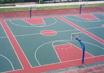 the State Administration of Taxation of Hunan Silicon PU basketball court Project