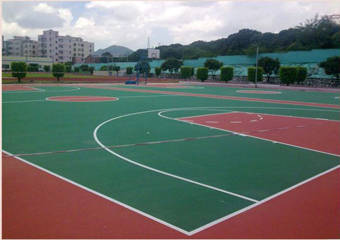 Baogang Baotou City Neimenggu Silicon PU basketball court Project