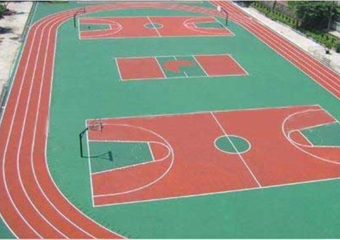 Television College of Teachers University Sichuan Silicon PU basketball court Project