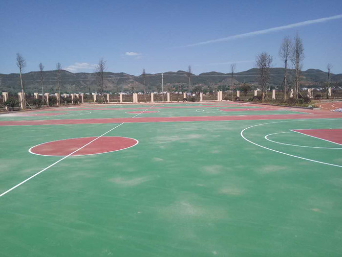 2017云南省昭通市完全小学 硅PU篮球场