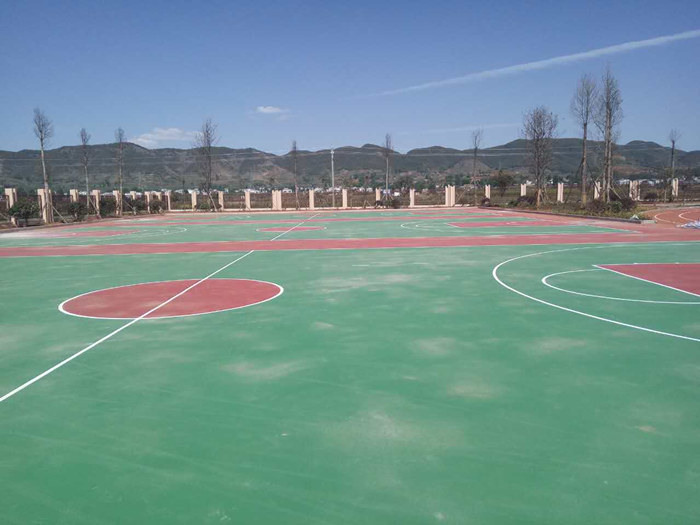 2017云南省昭通市完全小学 硅PU篮球场